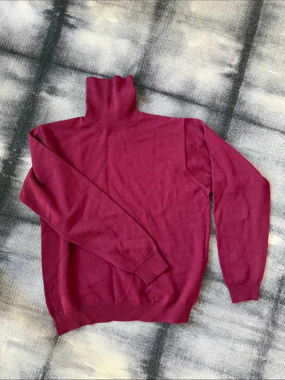 Charter Club Burgundy Women's Merino Wool Turtleneck Sweater